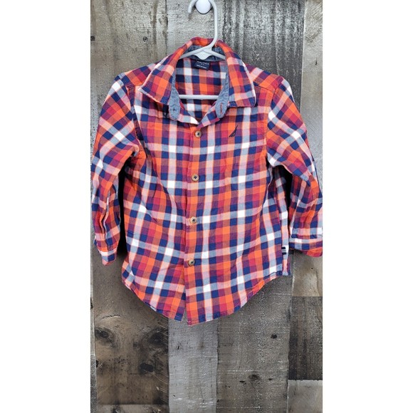 Nautica Kids Dress Shirt Button Up Kids Size 3T - Picture 2 of 4